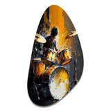 Drummer On Stage - Asymmetric Metal Wall Art