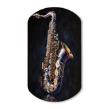 Saxophone I - Asymmetric Metal Wall Art