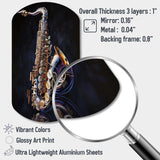 Saxophone I - Asymmetric Metal Wall Art