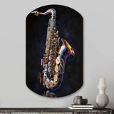 Saxophone I - Asymmetric Metal Wall Art