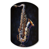 Saxophone I - Asymmetric Metal Wall Art