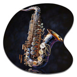 Saxophone I - Asymmetric Metal Wall Art