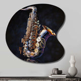 Saxophone I - Asymmetric Metal Wall Art