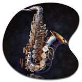 Saxophone I - Asymmetric Metal Wall Art