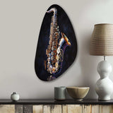 Saxophone I - Asymmetric Metal Wall Art