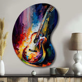 Guitar On Stage I - Asymmetric Metal Wall Art