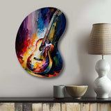 Guitar On Stage I - Asymmetric Metal Wall Art