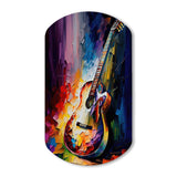 Guitar On Stage I - Asymmetric Metal Wall Art