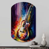 Guitar On Stage I - Asymmetric Metal Wall Art