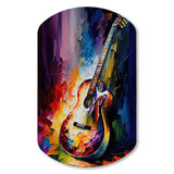 Guitar On Stage I - Asymmetric Metal Wall Art