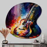 Guitar On Stage I - Asymmetric Metal Wall Art