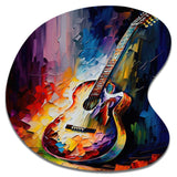 Guitar On Stage I - Asymmetric Metal Wall Art