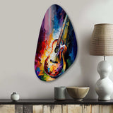 Guitar On Stage I - Asymmetric Metal Wall Art