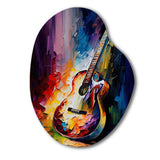 Guitar On Stage I - Asymmetric Metal Wall Art