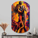 Salsa Dancers - Asymmetric Metal Wall Art