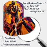 Salsa Dancers - Asymmetric Metal Wall Art