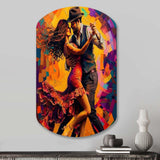 Salsa Dancers - Asymmetric Metal Wall Art