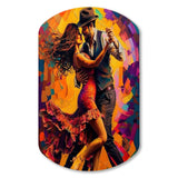 Salsa Dancers - Asymmetric Metal Wall Art