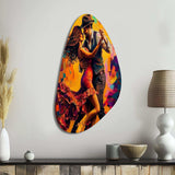 Salsa Dancers - Asymmetric Metal Wall Art