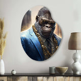 Gangster Gorilla II - Asymmetric Metal Wall Art