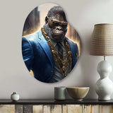 Gangster Gorilla II - Asymmetric Metal Wall Art