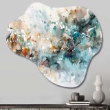 Vibrant Paint Eruption V - Asymmetric Metal Wall Art