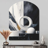 Abstract Marble Shapes II - Asymmetric Metal Wall Art