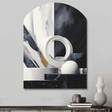 Abstract Marble Shapes II - Asymmetric Metal Wall Art