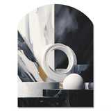 Abstract Marble Shapes II - Asymmetric Metal Wall Art