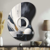 Abstract Marble Shapes II - Asymmetric Metal Wall Art