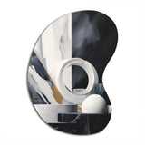 Abstract Marble Shapes II - Asymmetric Metal Wall Art