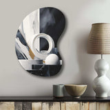 Abstract Marble Shapes II - Asymmetric Metal Wall Art