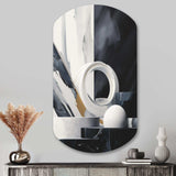 Abstract Marble Shapes II - Asymmetric Metal Wall Art