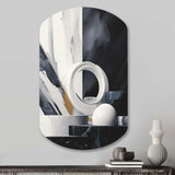 Abstract Marble Shapes II - Asymmetric Metal Wall Art