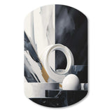 Abstract Marble Shapes II - Asymmetric Metal Wall Art