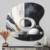 Abstract Marble Shapes II - Asymmetric Metal Wall Art