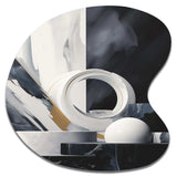 Abstract Marble Shapes II - Asymmetric Metal Wall Art