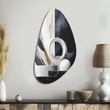 Abstract Marble Shapes II - Asymmetric Metal Wall Art