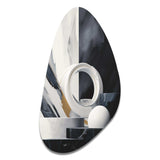 Abstract Marble Shapes II - Asymmetric Metal Wall Art