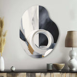 Abstract Marble Shapes II - Asymmetric Metal Wall Art