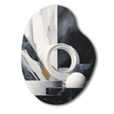 Abstract Marble Shapes II - Asymmetric Metal Wall Art