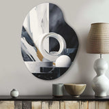 Abstract Marble Shapes II - Asymmetric Metal Wall Art