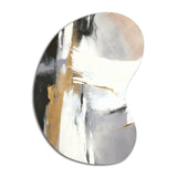 Black And Gold Harmony Of Marble VI - Asymmetric Metal Wall Art