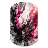 Black Gold Marble Splash V - Asymmetric Metal Wall Art