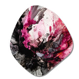 Black Gold Marble Splash V - Asymmetric Metal Wall Art