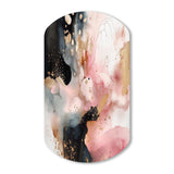 Pink Gold Marble Texture II - Asymmetric Metal Wall Art