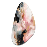 Pink Gold Marble Texture II - Asymmetric Metal Wall Art