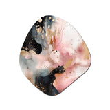 Pink Gold Marble Texture II - Asymmetric Metal Wall Art