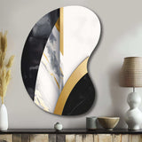 Marble Painting Shapes - Asymmetric Metal Wall Art