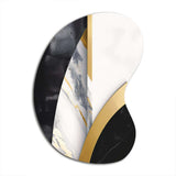 Marble Painting Shapes - Asymmetric Metal Wall Art